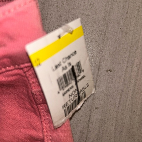 NEW Pistola High Rise Straight Leg Jeans Button Fly Flamingo Size 26 - Picture 3 of 14